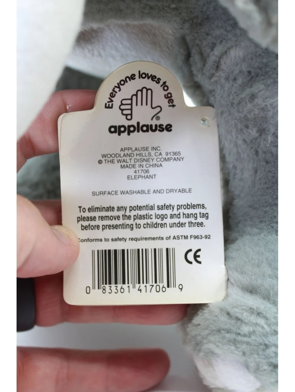NWT Vintage Disney Applause The Lion King Elephant 13